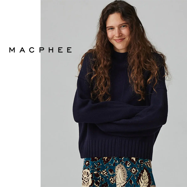 マカフィー MACPHEE トゥモローランド ラムカシミヤ ビルドネックプルオーバー 12-02-24-02311 長袖 ライトパープル S レディース セール】ラムカシミヤ ビルドネックプルオーバー（ニット
