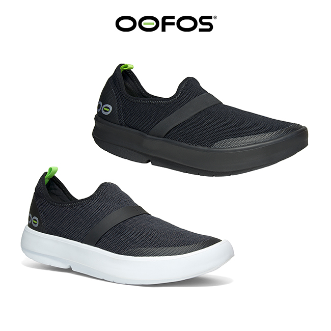ウーフォス　OOFOS　 W7/EU38　ブラック　メッシュ　スニーカー OOFOS（ウーフォス） メッシュ ローカット シューズ スリッポン