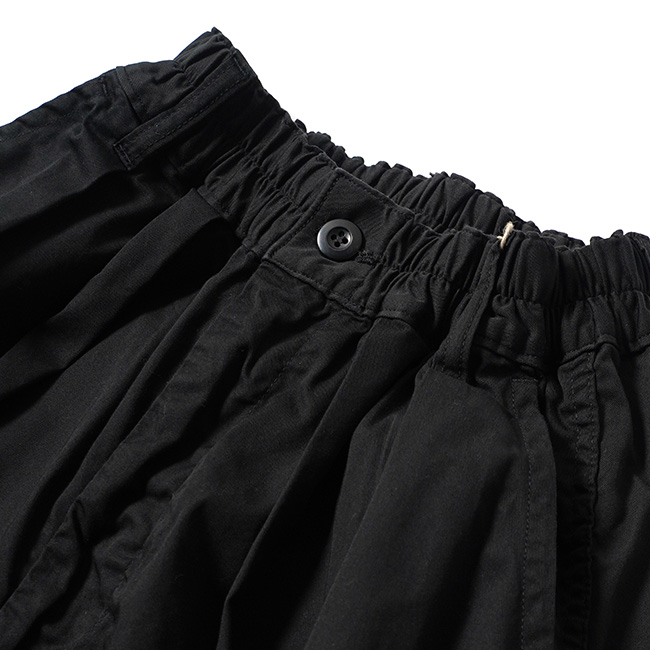 ハーベスティ サーカスパンツ コーマバーバリー A12501 ブラック サイズ1 HARVESTY（ハーベスティ） CIRCUS PANTS サーカスパンツ BURBERRY