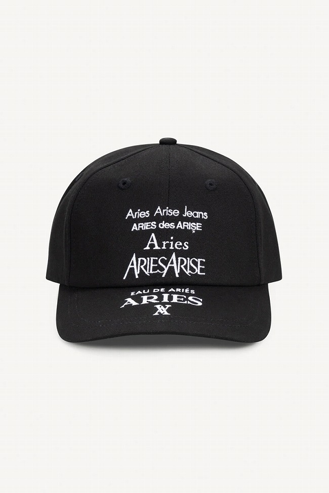 激安/新作 ARIES ARIES(アリーズ) Perfume Cap パフューム刺繍コットン 帽子