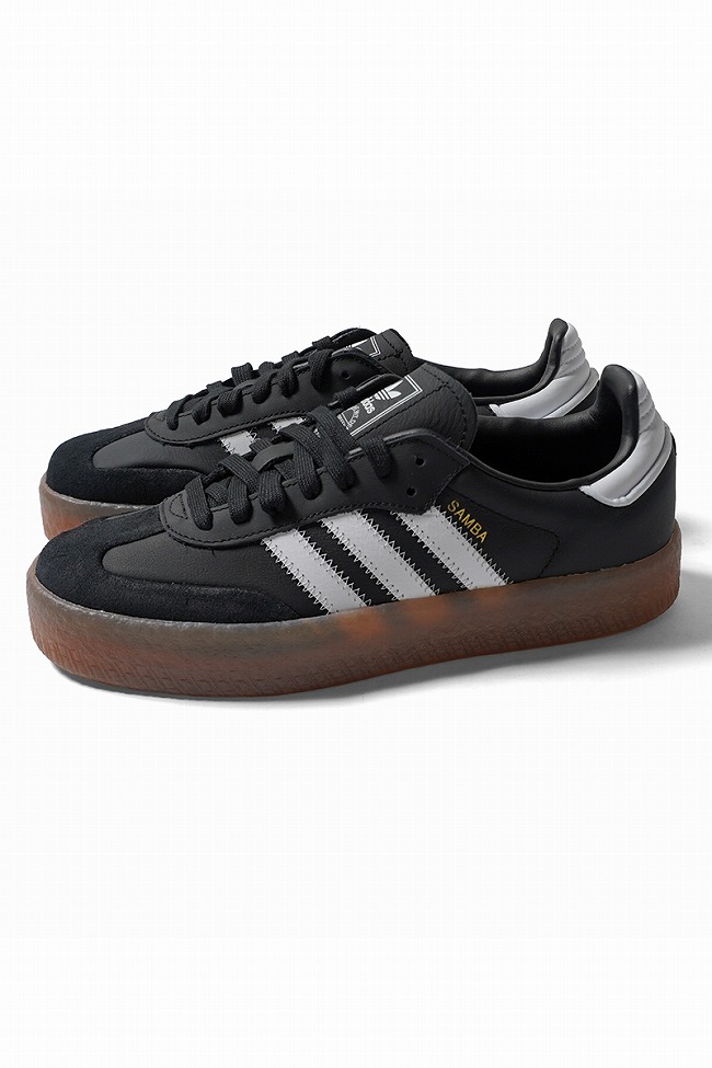 【極美品】adidas SAMBAE W JI1350 厚底 24.5 ブラック adidas（アディダス） SAMBAE W サンバ コアブラック/フットウェア
