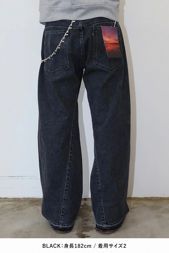 JieDa JieDa(ジエダ) USED 3D WORK DENIM ユーズド3Dワーク