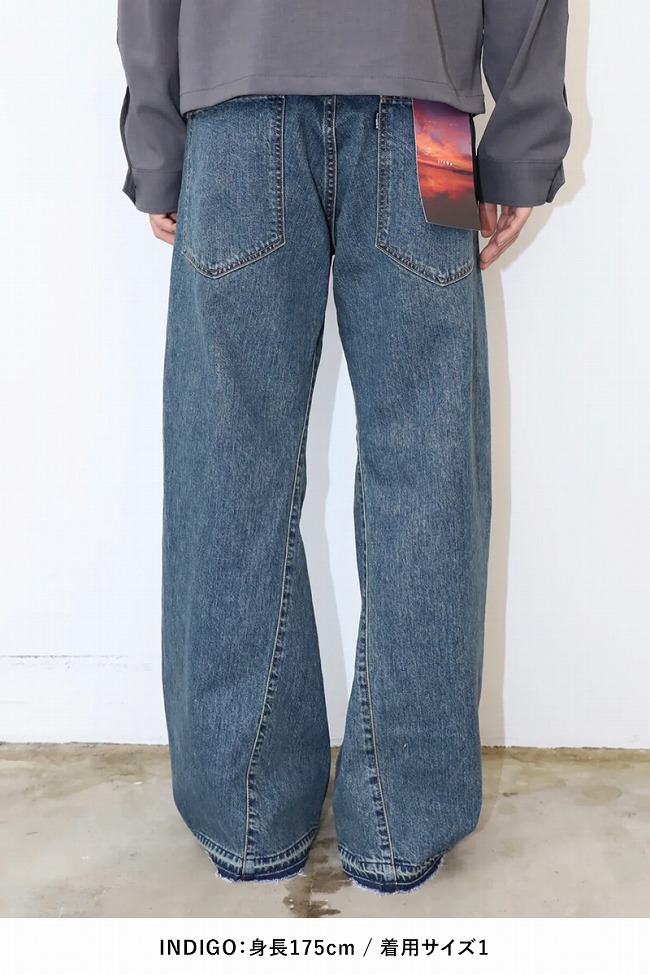 JieDa（ジエダ） USED 3D WORK DENIM ユーズド3Dワークデニムパンツ