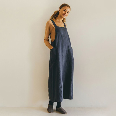フォグリネンワーク　マノンオーバードレス fog linen work （fog work）マノン オーバードレス ヴァニーユ