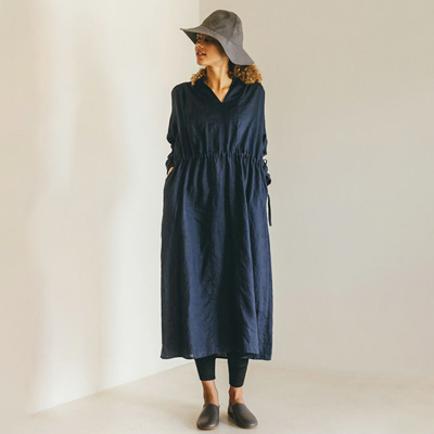 fog linen work フォグリネンワーク ALISA DRESS ARDOISE アリサ 