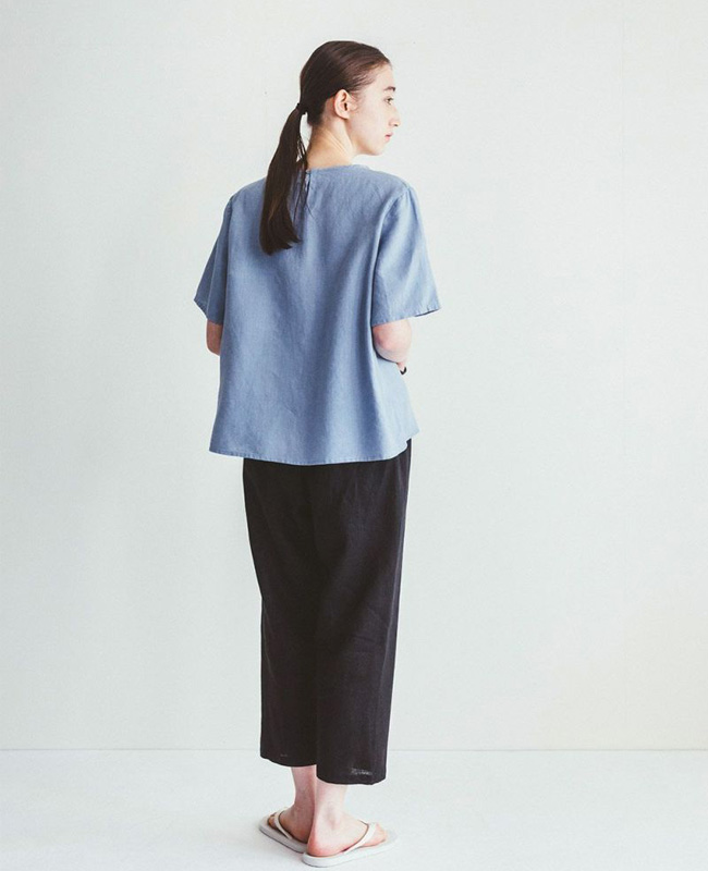 フォグリネンワーク　ソリンヌパンツ　ブルーアドリアティック 楽天市場】fog linen work フォグリネンワーク SOLINE PANTS