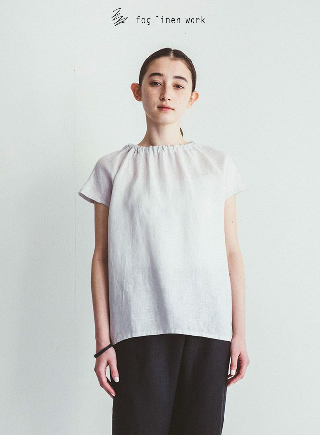 （fog linen work）エリカ　トップ　アルバートル（フォグリネンワーク）（未試着品） fog linen work）エリカ トップ アルバートル（フォグリネン