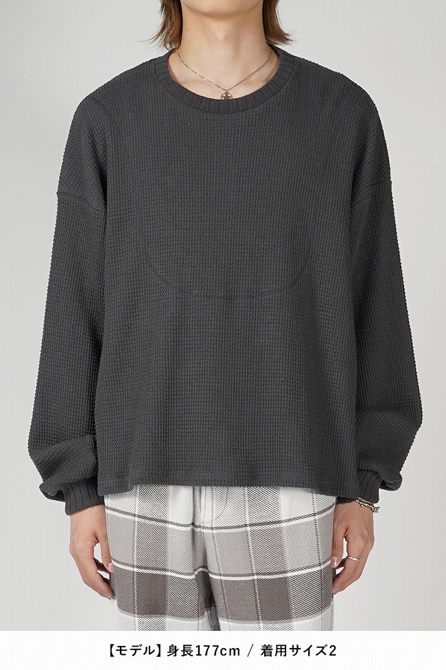 refomed refomed(リフォメッド) AZEAMI THERMAL TEE 畦編み