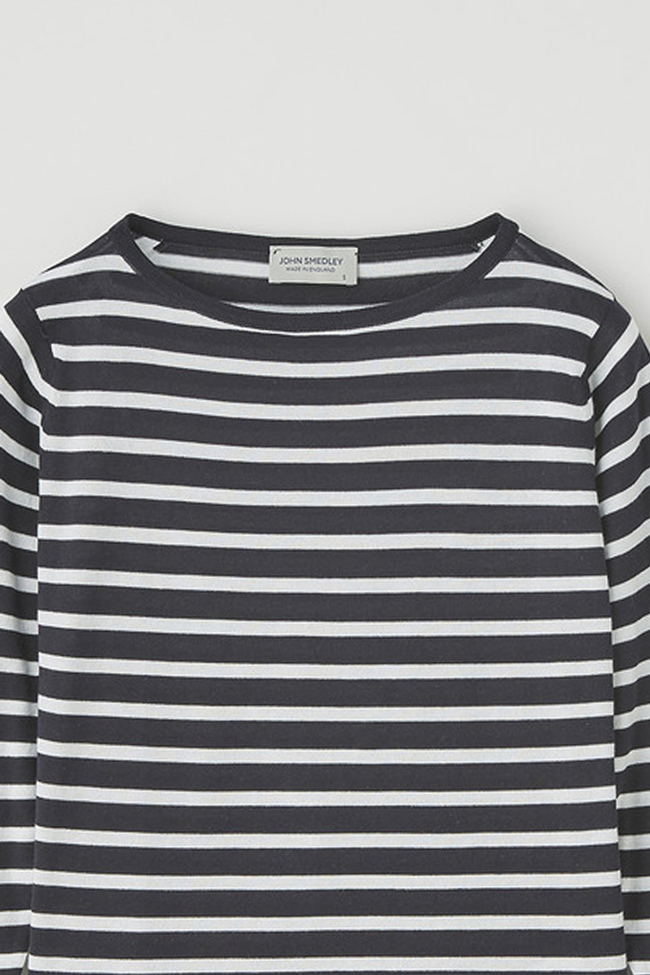 JOHN SMEDLEY（ジョンスメドレー） レディース 30G 長袖 ボーダー