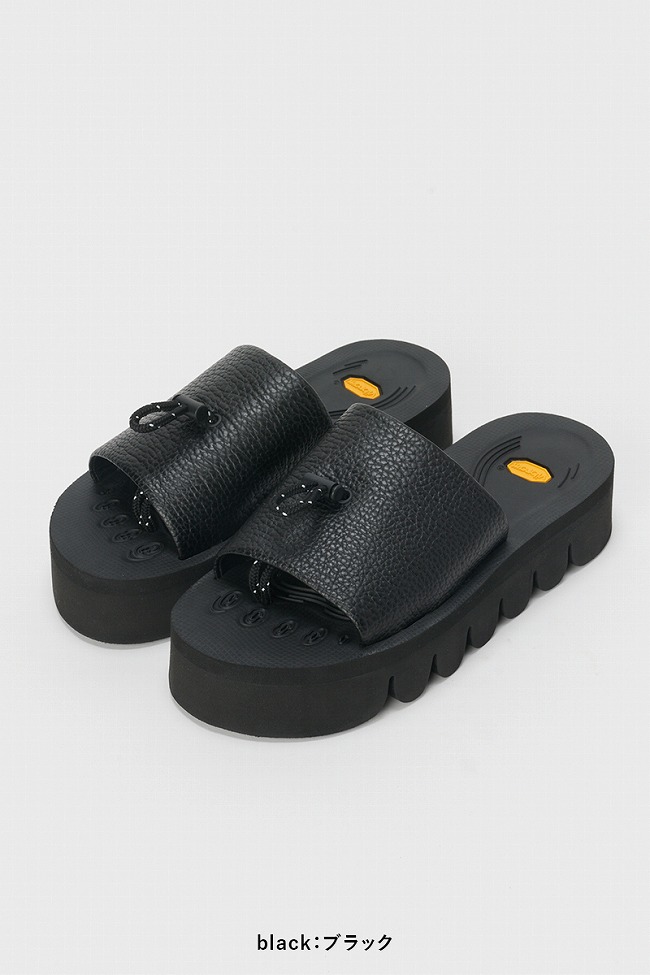 エンダースキーマ vachetta slide ラバー付 ブラック サイズ3 メンズ エンダースキーマ vachetta slide ラバー付 ブラック サイズ3