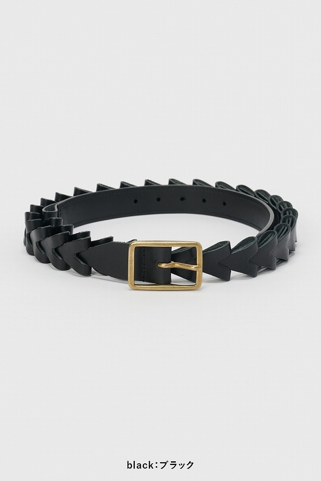 エンダースキーマー　ブラックレザーベルト シルバーバックル Hender Scheme 新品 エンダースキーマ Square Buckle Belt