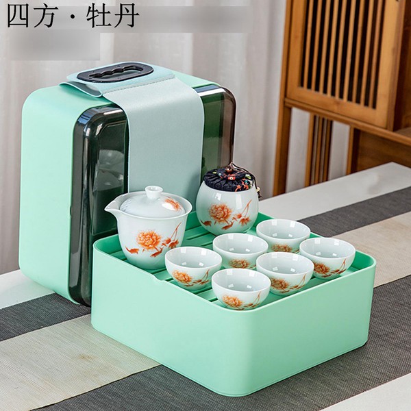 旅行茶具 携帯用セット 茶具セット 茶器 中国茶器 耐熱 軽量 携帯式