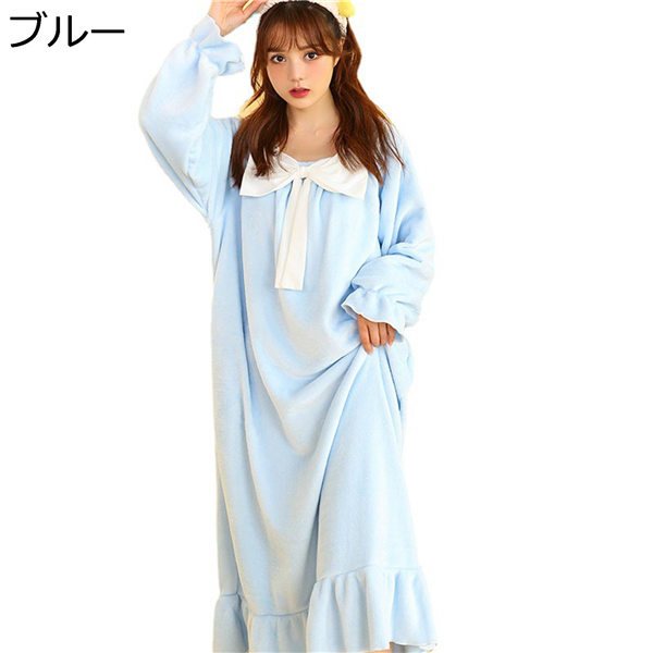 ラッピング無料 パジャマ ふわもこ レディース フランネル あったかい ワンピース バスドレス 長袖 柔らか 肌に優しい お風呂上り おしゃれ 寒さ対策 パジャマ カラー ピンク Foofu3 Com Br