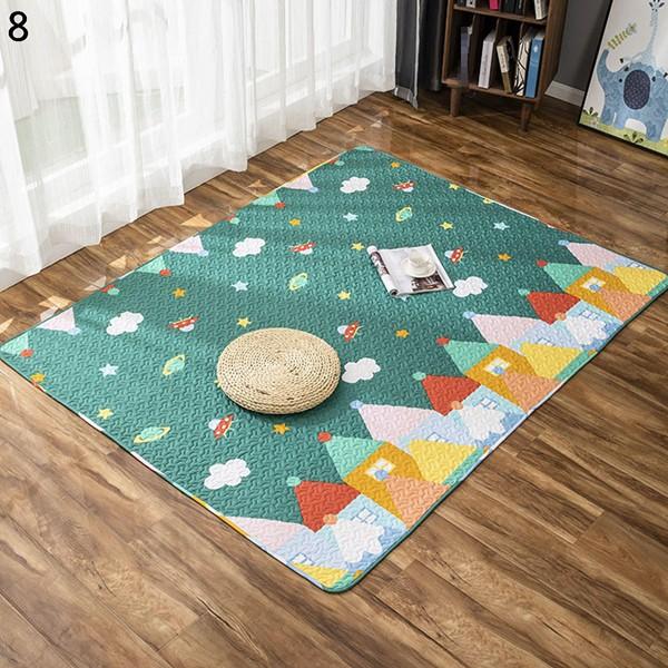 遊びマット キッズラグ キルト カーペット 洗える 100%綿 子供部屋 抗菌加工 プレイグラウンド 滑り止め 洗濯機OK 肌触り優しい|wrsmstore|17