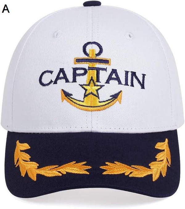 ヨーロッパとアメリカの海軍帽子 白い帽子 春夏のアウトドアトラベルサンシェードサンハット カジュアル...