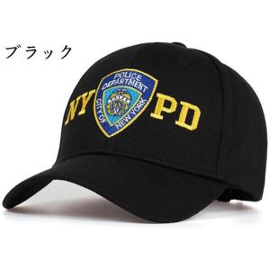 手紙NYPD屋外日焼け止めバイザー帽子 警察の野球帽 ファッショナブルなオールマッチのピークキャップ...