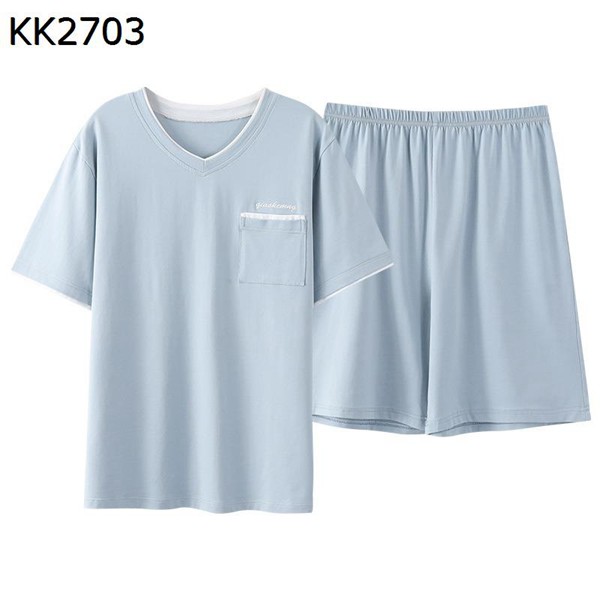 パジャマ メンズ 半袖 夏 Tシャツ ショーツ 上下セット L-4XL プルオーバープル ルームウェ...