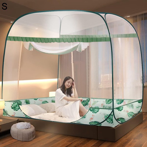 蚊帳 底付き シングルベッド用 ダブルベッド かや 密度が高い 蚊帳 