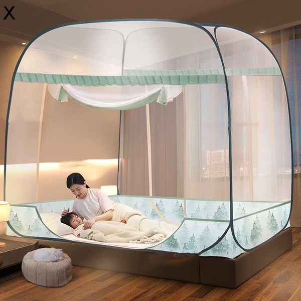 蚊帳 底付き シングルベッド用 ダブルベッド かや 密度が高い 蚊帳