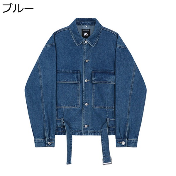 男性に人気 デニムジャケット メンズ 長袖 ジャンパー 春服 Gジャン 無地 ジージャン ショート アウター 大きいポケット クラッシック ストリート Gジャン デニム カラー ブルー Www Test Maharishiayurveda It