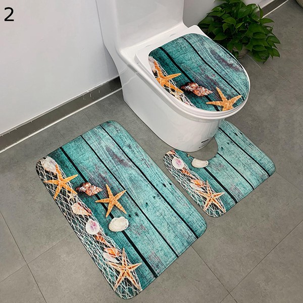 プリント フランネルトイレ用マット おしゃれ トイレマット 鹿柄 シェル柄 トイレフタカバー 3点セット O型 U型 防臭 滑り止め 抗菌 Scsg5f6 カナオンライン 通販 Yahoo ショッピング