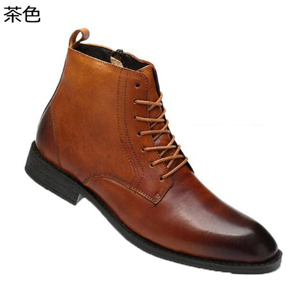 お気に入り 大きいサイズ レザー メンズ 男女兼用 マーティンブーツ ショートブーツ レースアップ 裏起毛 ハイトップ サイドジップ 防水 おしゃれ その他ブーツ カラー 赤 裏起毛 qhema Com