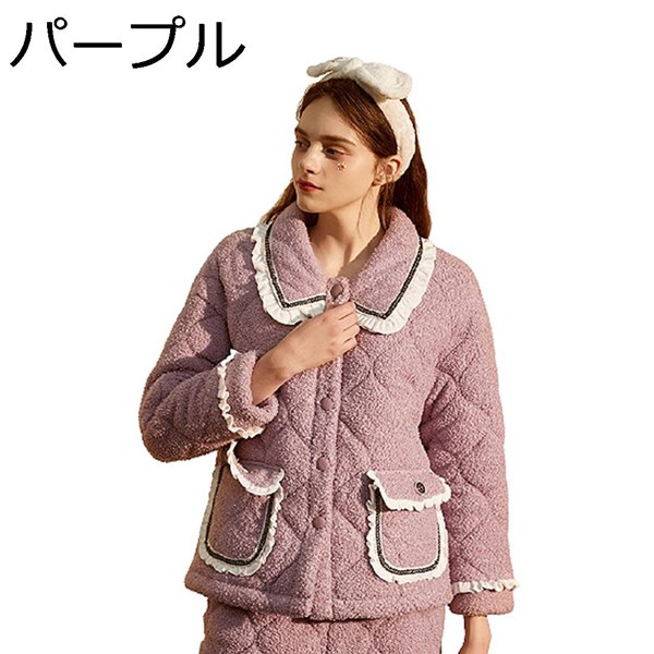 激安単価で ルームウェア パジャマ レディース 秋冬 暖かいパジャマ 上下セット ふわふわ 厚手 柔らか 快適 防寒 通気 お肌に優しい 保温 寝間着 Www Ggbrows Co Uk