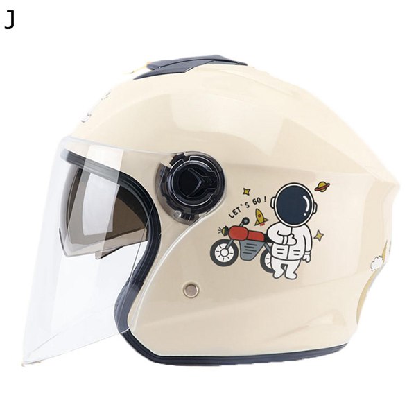 バイク用 ヘルメット 男性 原付 柄 女性 半帽 おしゃれ サンバイザー ダブルシールド スクーター クリアシールド 通気穴開閉可能 防霧  :wyrah2ah72d18bb57b33:カナオンライン 通販 