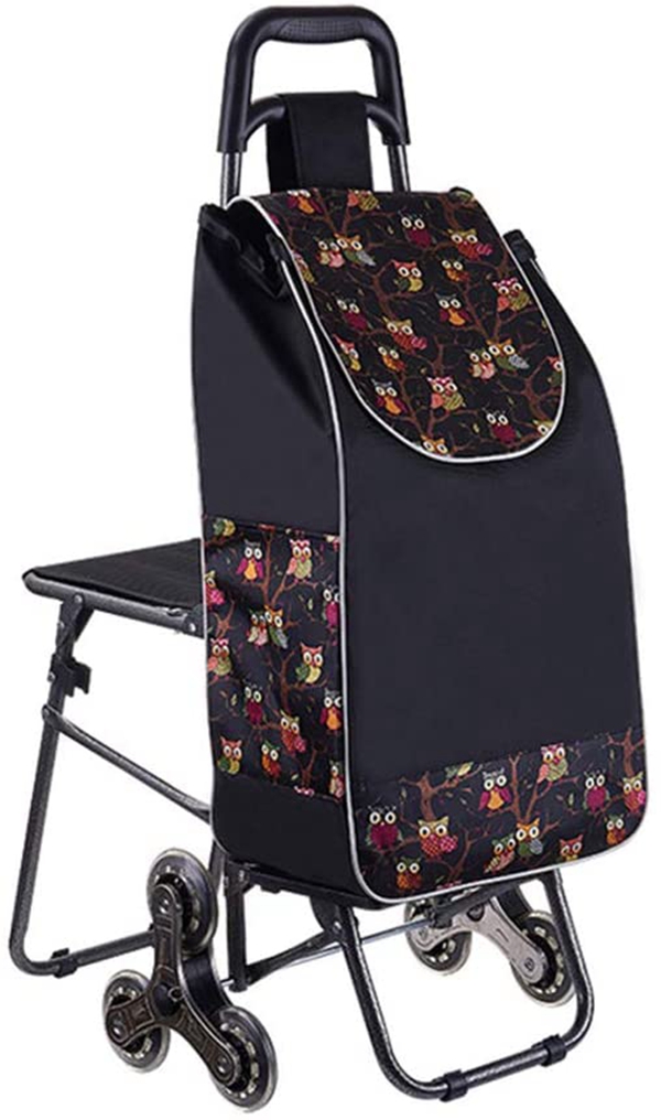 シルバーカー 椅子付き 座れる 3輪ショッピングカート トラベルバッグ