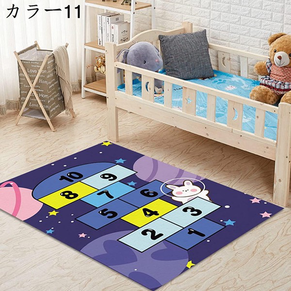 プレイマット キッズ 洗える 120*160cm 滑り止め 子供 フロアマット カラー 洗濯機で洗える プレイカーペット カーペット 軽量