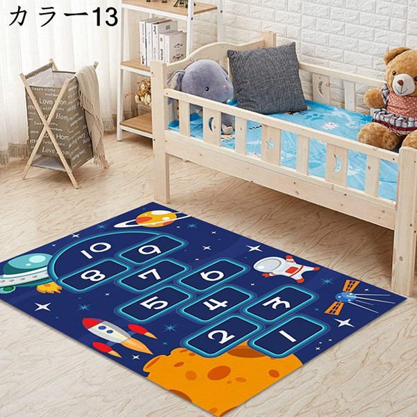 プレイマット キッズ 洗える 120*160cm 滑り止め 子供 フロアマット カラー 洗濯機で洗える プレイカーペット カーペット 軽量