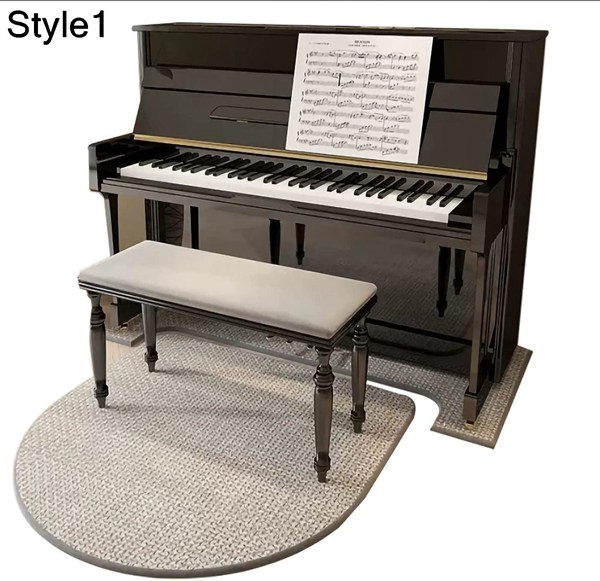 家庭用 アップライトピアノ カーペット 特殊防音パッド 吸音・衝撃吸収フロアマット 消音・吸音フットパッド (Color : Style