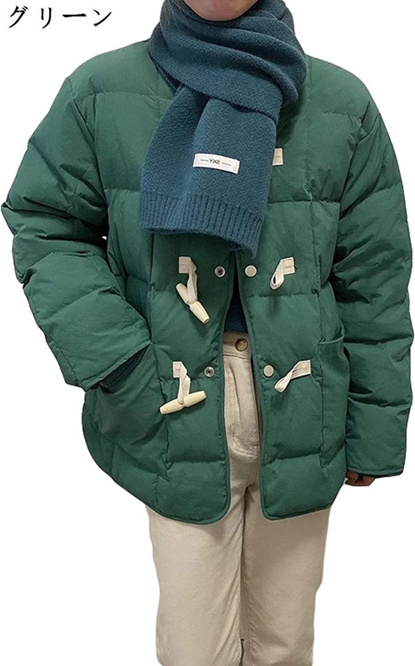 暖かい ジャケット ベンチコート 超ショート 普段 アウター ポケット付き コンフォー かわいい 立て襟  上着 中綿 ダウンコート   コート｜wrsmstore4｜02