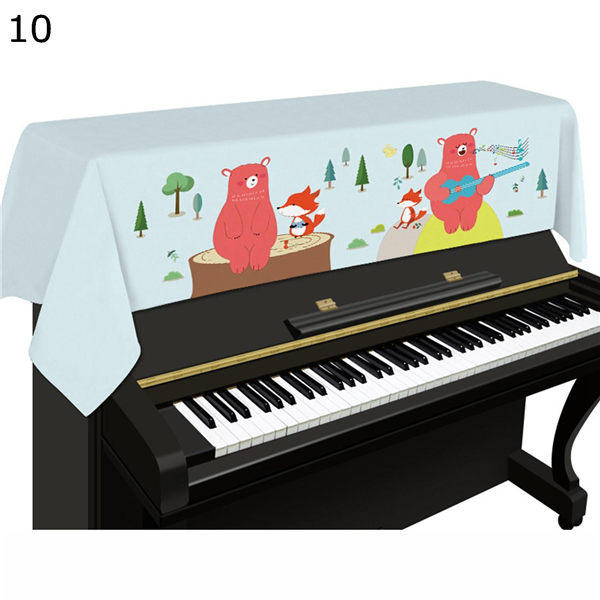 ピアノカバー 電子ピアノ用 猫柄 ウサギ柄 可愛い ピアノカバー アップライト 230cm*90cm 静電気防止 エレガント 防塵 洗濯可能 デジタル｜wrsmstore4｜11