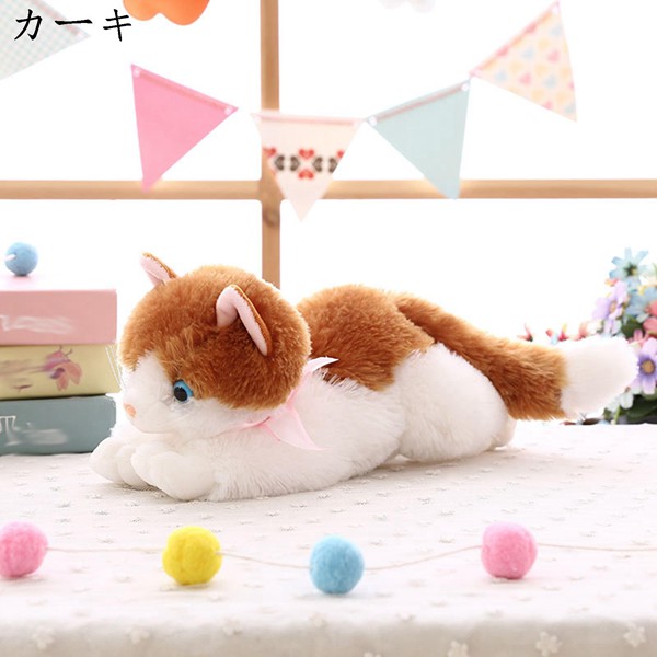 ネコ 本物そっくり ぬいぐるみ 猫縫いぐるみ 店飾り 萌え インテリア おもちゃ かわいい モフモフ  キュート 癒し 柔らかい   もちもち｜wrsmstore4｜05