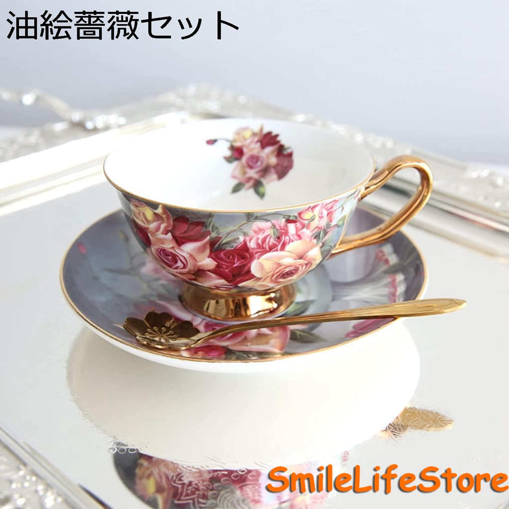 1740円 正規取扱店 アンティーク 食器セット 皿 Mino カップ ソーサー シェル スプーン バラ 薔薇 ローズ ピンク かわいい エレガント ホワイト 80s532