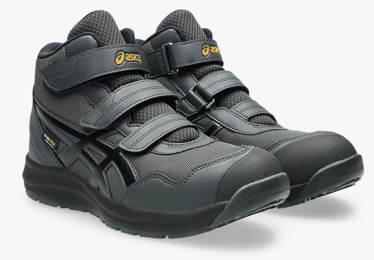 asics 安全靴 黒 ハイカット ベルクロ ASICS（アシックス） 安全靴 CP216TOUGH ベルクロ ウィンジョブ