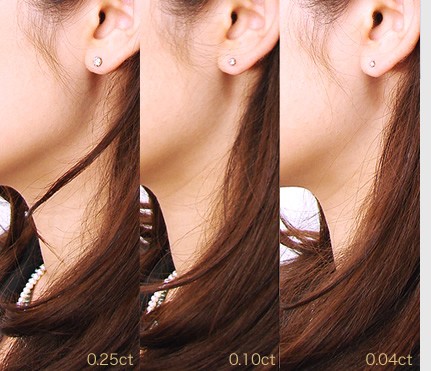 SIHARA ダイヤ ピアス 片耳 Boxed Diamond Pierce 02 L - SHIHARA