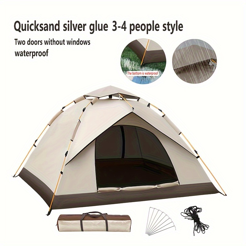 テント ポップアップテント  一人用 2人用 ソロ キャンプ 紫外線対策 アウトドア ドームテント 収納袋付き｜wuupa-fzh｜08