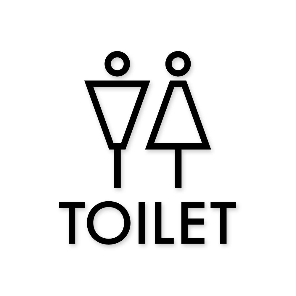 トイレサイン ステッカー おしゃれ ルーム シンプル 北欧 ピクトサイン シール 文字 男 女 ドアサイン かわいい サイン ドアプレート シンプル トイレ 新築 WY |  | 02