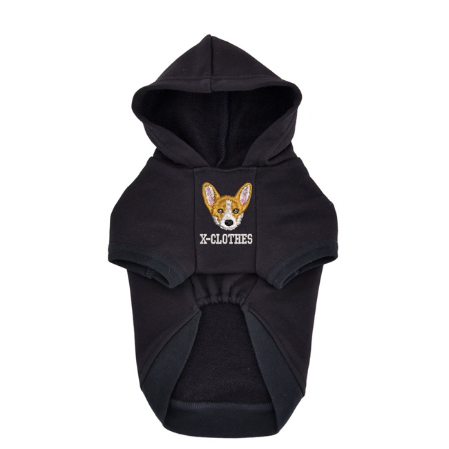 ワンポイント 刺繍 オリジナル 犬服 小型犬 中型犬 パーカー ペット服