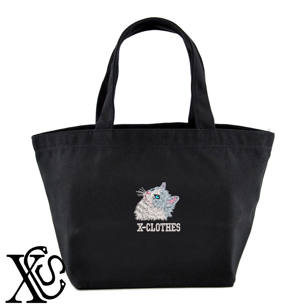 ラグドール5柄単 刺繍 キャンバス生地 ランチ ミニ トートバッグ レディース メンズ【X-CLOTHES】オリジナル グッズ ワンポイント 雑貨