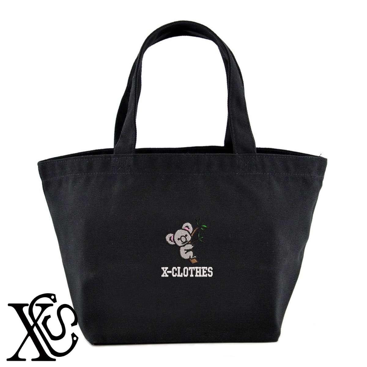 コアラ9柄単 刺繍 キャンバス生地 ランチ ミニ トートバッグ レディース メンズ【X-CLOTHES】オリジナル グッズ ワンポイント 雑貨