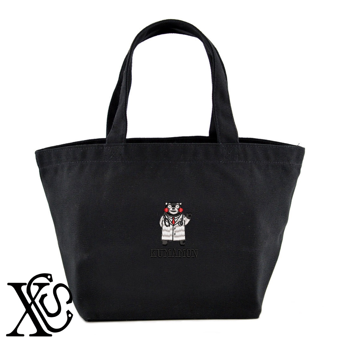 くまモン133柄単 刺繍 キャンバス生地 ランチ ミニ トートバッグ レディース メンズ【X-CLOTHES】オリジナル グッズ ワンポイント 雑貨