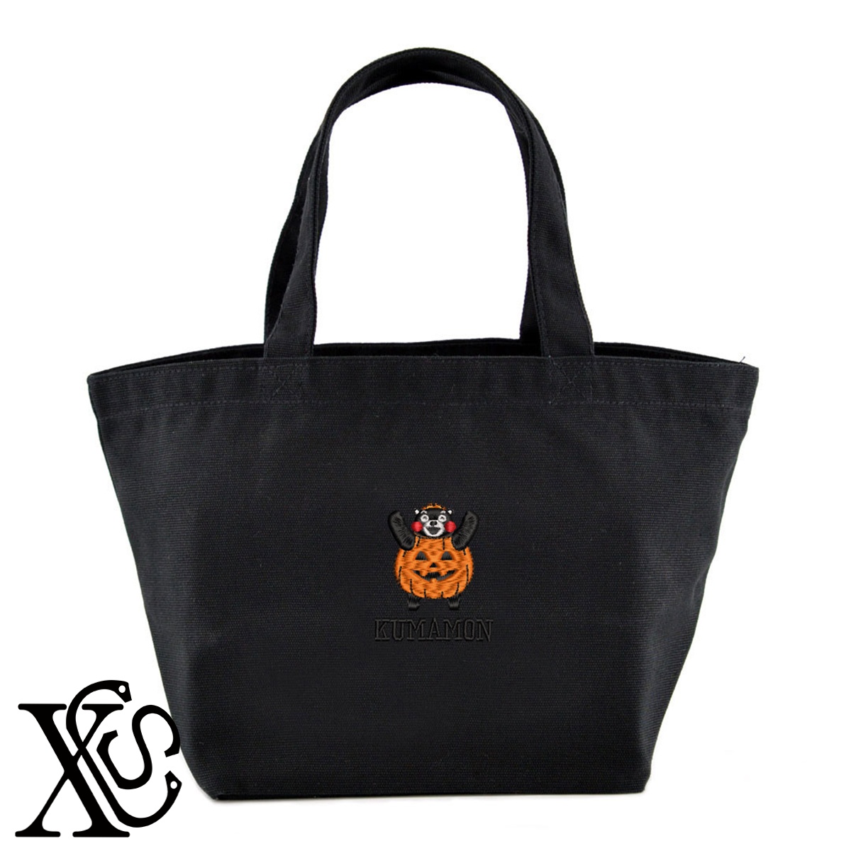 くまモン187柄単 刺繍 キャンバス生地 ランチ ミニ トートバッグ レディース メンズ【X-CLOTHES】オリジナル グッズ ワンポイント 雑貨