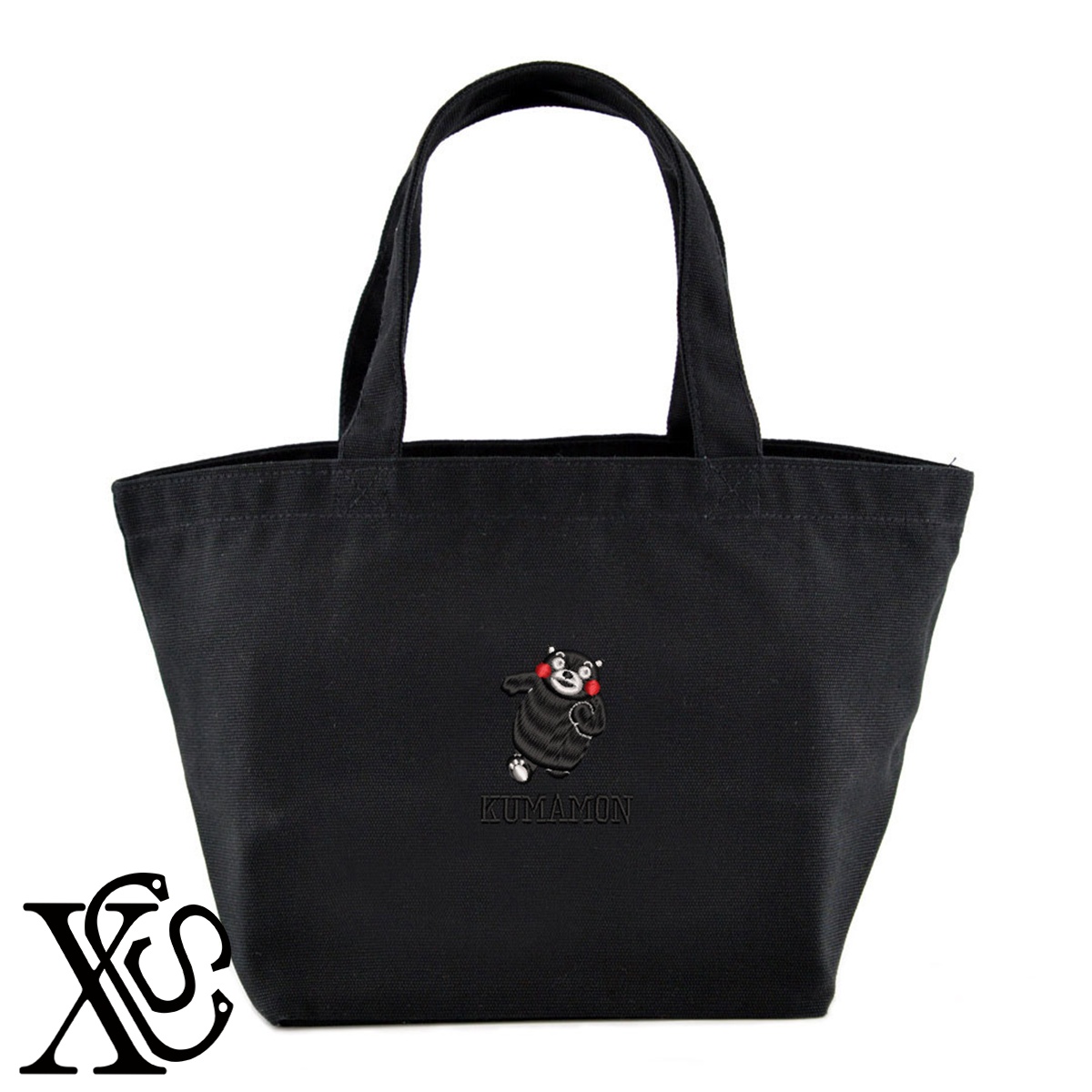 くまモン205柄単 刺繍 キャンバス生地 ランチ ミニ トートバッグ レディース メンズ【X-CLOTHES】オリジナル グッズ ワンポイント 雑貨