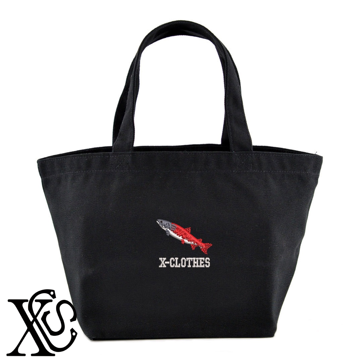 イトウ2柄単 刺繍 キャンバス生地 ランチ ミニ トートバッグ レディース メンズ【X-CLOTHES】オリジナル グッズ ワンポイント 雑貨