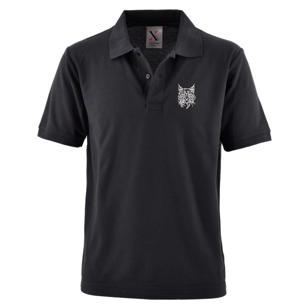 ねこ 刺繍 メンズ ポロシャツ 半袖 服 グッズ しか 得トク2WEEKs