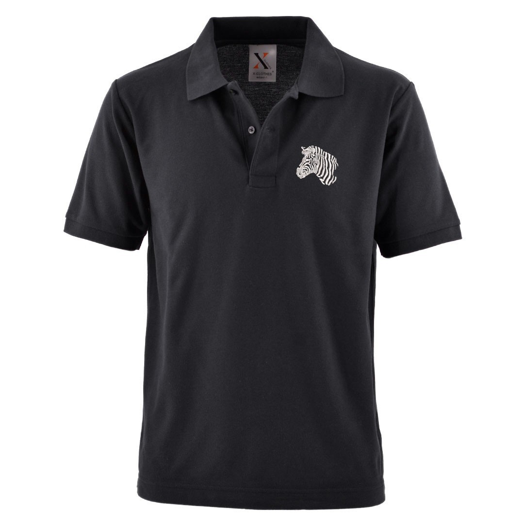 シェパード 犬 刺繍 メンズ ポロシャツ 半袖 服 グッズ しまうま 鷹 得