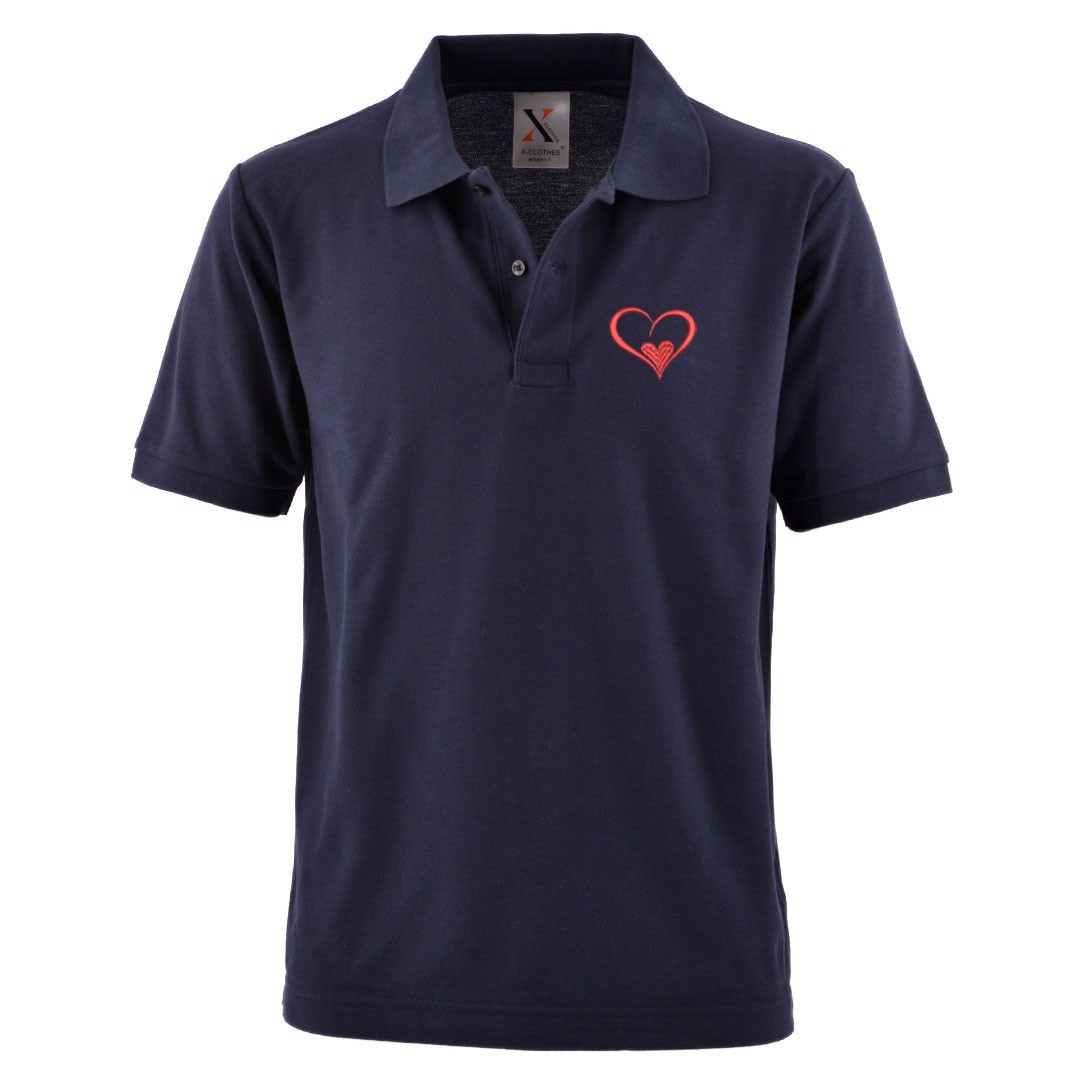 パンダ 刺繍 メンズ ポロシャツ 半袖 服 グッズ 富士山 クモ ハート